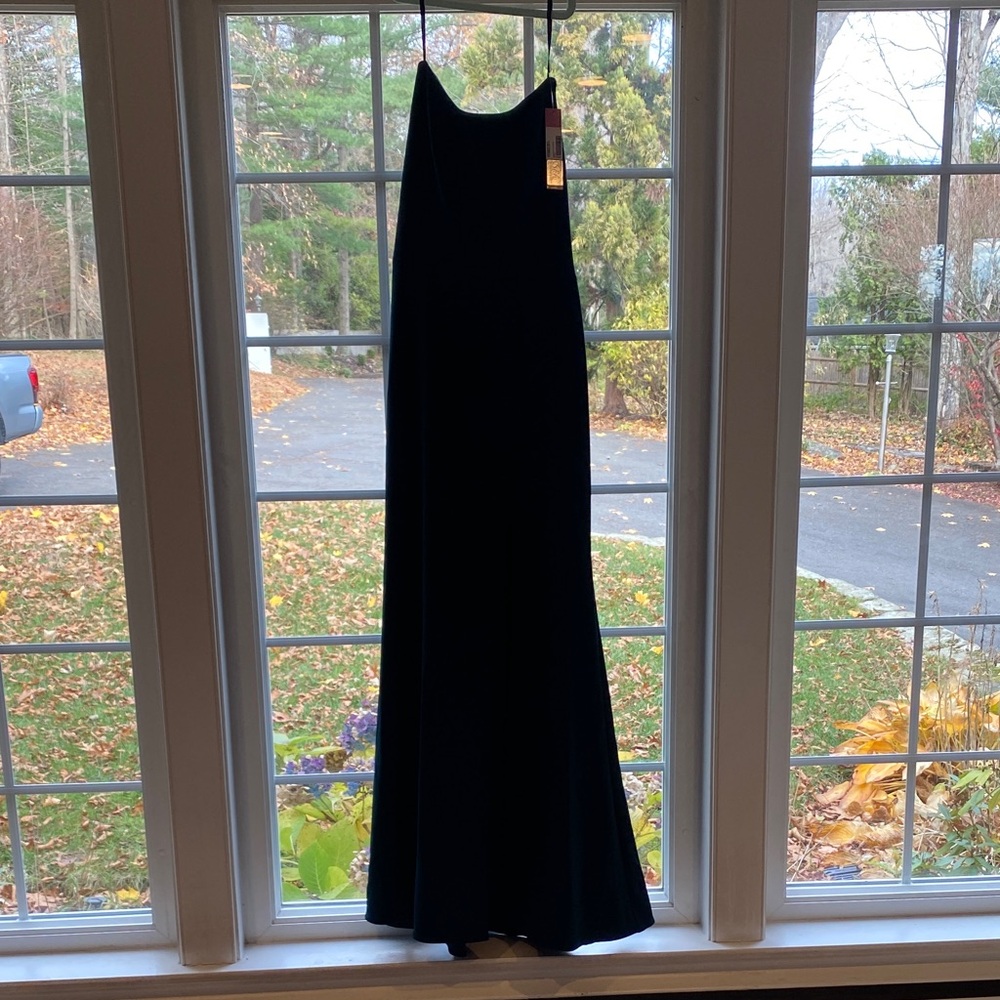 Elegant Dark Green Evening Gown